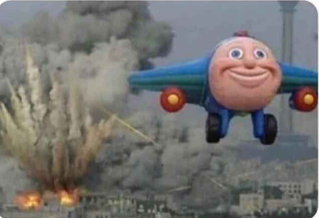 High Quality Flying Thomas the train Blank Meme Template