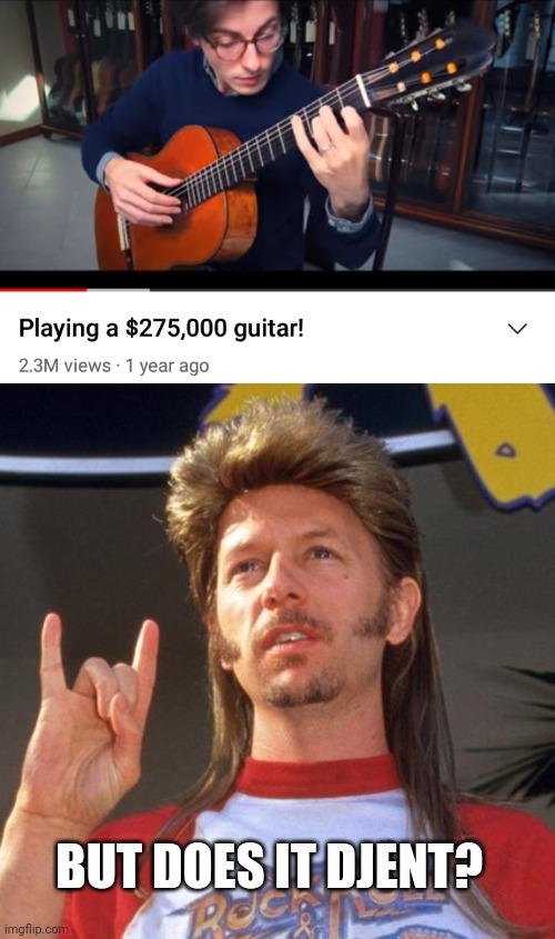 BUT DOES IT DJENT? | image tagged in i'm a rocker | made w/ Imgflip meme maker