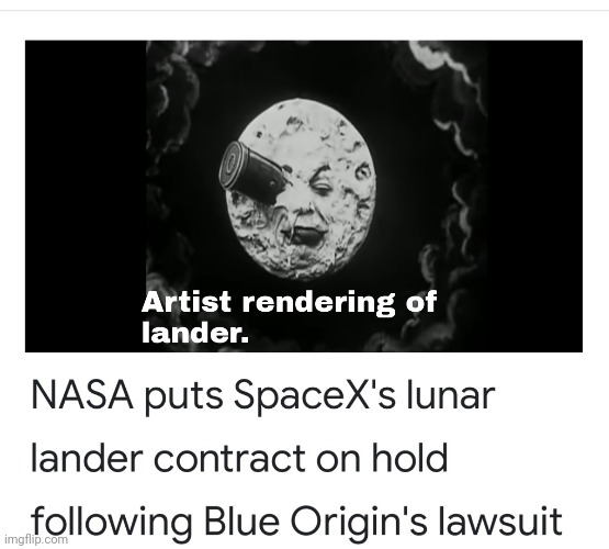 Looney Lander | image tagged in musk,bezos,nasa,lunar lander,money | made w/ Imgflip meme maker