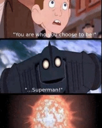 High Quality You Are Who You Choose to Be. Superman. BOOM Blank Meme Template