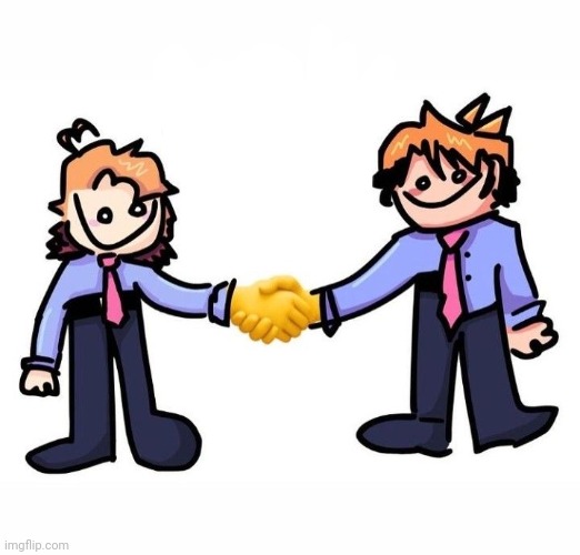 The morons have shook hands | made w/ Imgflip meme maker