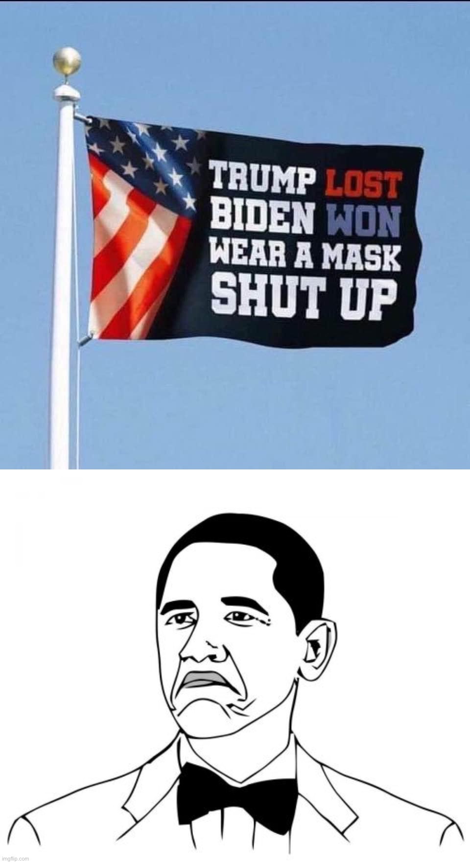 Really says it all doesn’t it | image tagged in trump lost biden won,memes,not bad obama | made w/ Imgflip meme maker