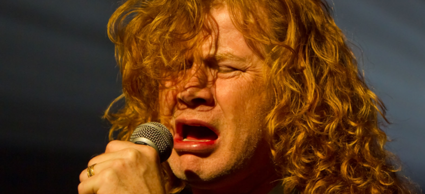 High Quality Dave Mustaine singing Blank Meme Template