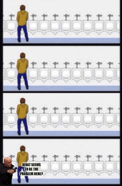 WHAT SEEMS TO BE THE PROBLEM HERE? | image tagged in peebody award | made w/ Imgflip meme maker