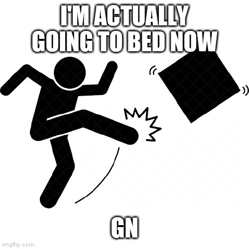 I'M ACTUALLY GOING TO BED NOW; GN | made w/ Imgflip meme maker