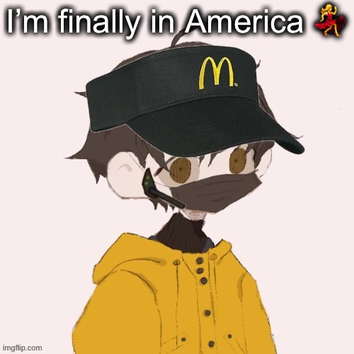 Les goo | I’m finally in America 💃 | image tagged in mcdonalds venus | made w/ Imgflip meme maker