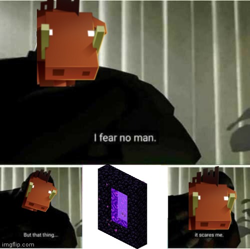 I fear no man | image tagged in i fear no man,minecraft | made w/ Imgflip meme maker