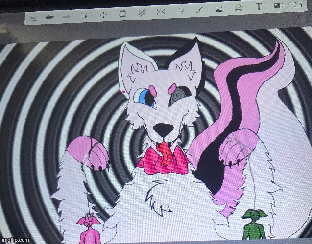 It’s been so long since I’ve posted here, so- BOOM- Junko Enoshima as a furry | made w/ Imgflip meme maker