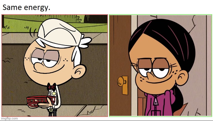 Loud Grinchfection | image tagged in same energy,the loud house,lincoln loud,ronnie anne santiago,evil smile,creepy | made w/ Imgflip meme maker