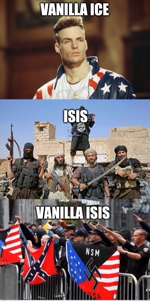 Isis, isis baby | image tagged in scumbag republicans,maga,terrorism,terrorists,trump | made w/ Imgflip meme maker