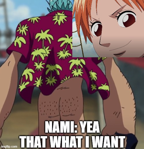 one piece | NAMI: YEA THAT WHAT I WANT | image tagged in one piece | made w/ Imgflip meme maker