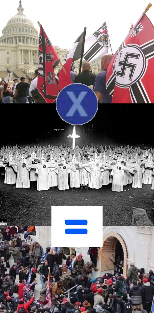 image tagged in nazis neo-nazi flags parade capitol washington dc,kkk religion,maga riot | made w/ Imgflip meme maker