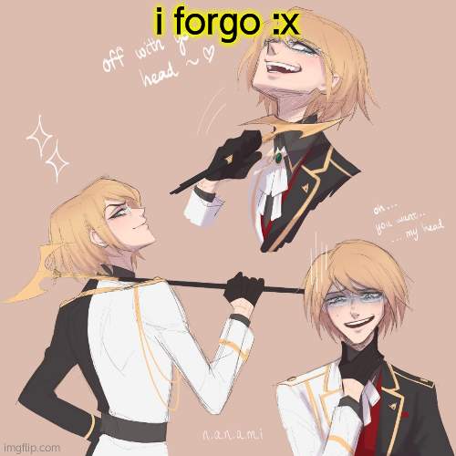 Togami | i forgo :x | image tagged in togami | made w/ Imgflip meme maker