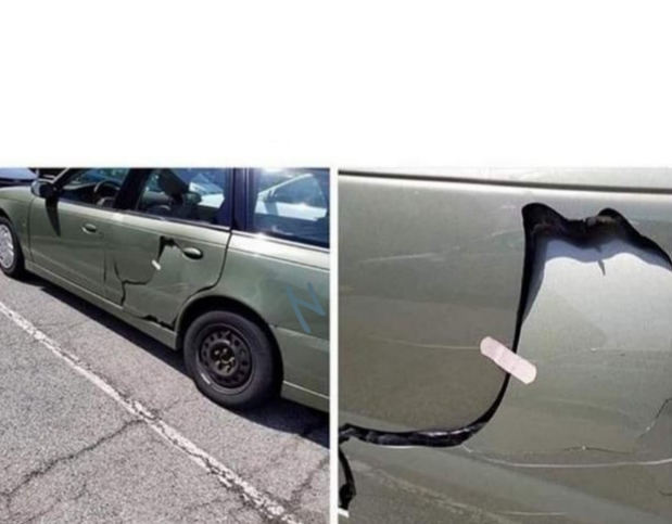 High Quality Broken Car Bandage Blank Meme Template