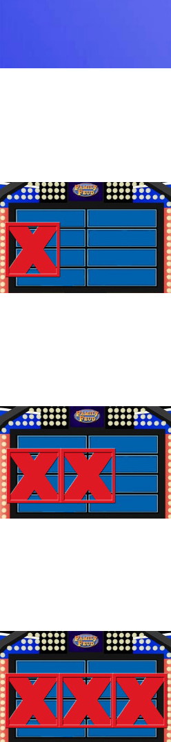 High Quality Family Feud 3 strikes Blank Meme Template
