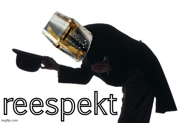 Crusader reespekt | image tagged in crusader reespekt | made w/ Imgflip meme maker