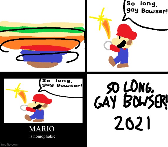 Mario Is Homophobic | image tagged in sm64,yahoo | made w/ Imgflip meme maker