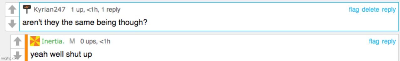 inertia knows that flippy and fiqpy are the same being | image tagged in inertia knows that flippy and fiqpy are the same being | made w/ Imgflip meme maker