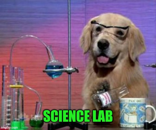 Science doggo | SCIENCE LAB | image tagged in science doggo | made w/ Imgflip meme maker