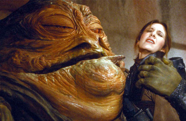 High Quality Jabba the Hutt and Princess Leia Blank Meme Template