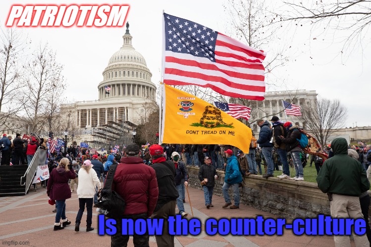 PATRIOTISM; Is now the counter-culture | made w/ Imgflip meme maker
