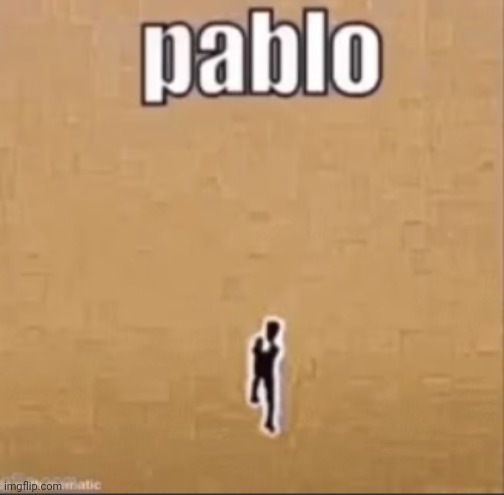 Pablo has arrived, your argument is invalid | image tagged in pablo | made w/ Imgflip meme maker
