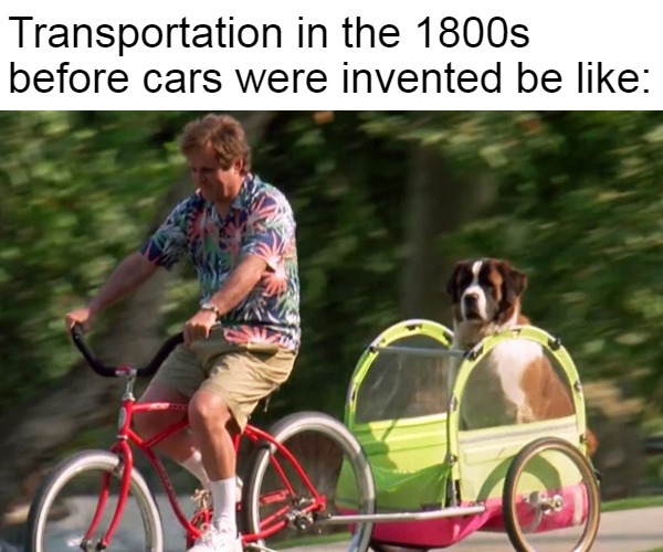 George Newton on a Bike | Transportation in the 1800s before cars were invented be like: | image tagged in george newton on a bike,memes,1800s,bicycle,transportation,historical meme,HistoryMemes | made w/ Imgflip meme maker