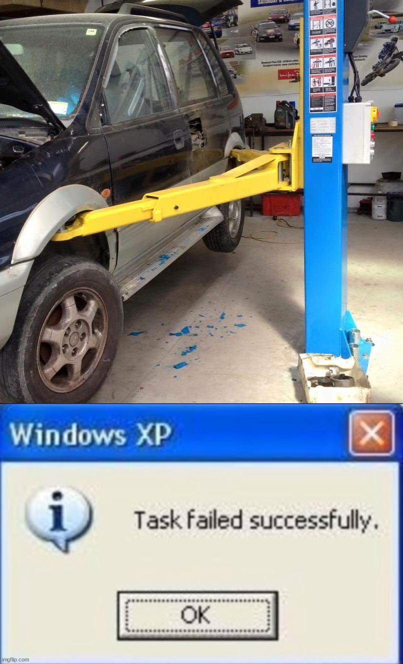 Hard Fail | image tagged in task failed successfully | made w/ Imgflip meme maker