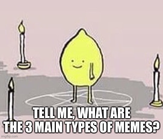 If you don’t know, come to meme school | TELL ME, WHAT ARE THE 3 MAIN TYPES OF MEMES? | made w/ Imgflip meme maker