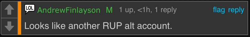 AndrewFinlayson looks like another RUP alt account Blank Meme Template