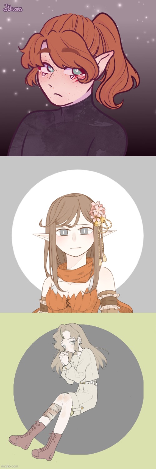 so these are suppose to be my OC Piper but shes so detailed they dont even look like Piper at all. | image tagged in picrew,original character | made w/ Imgflip meme maker