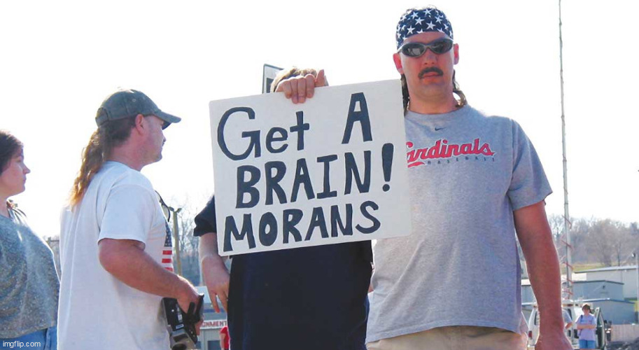 Get a brain morans | image tagged in get a brain morans | made w/ Imgflip meme maker