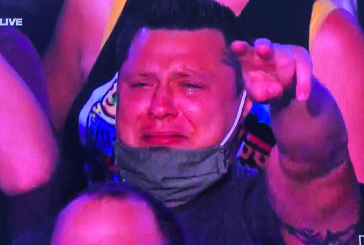 High Quality AEW Crying CM Punk fan Blank Meme Template