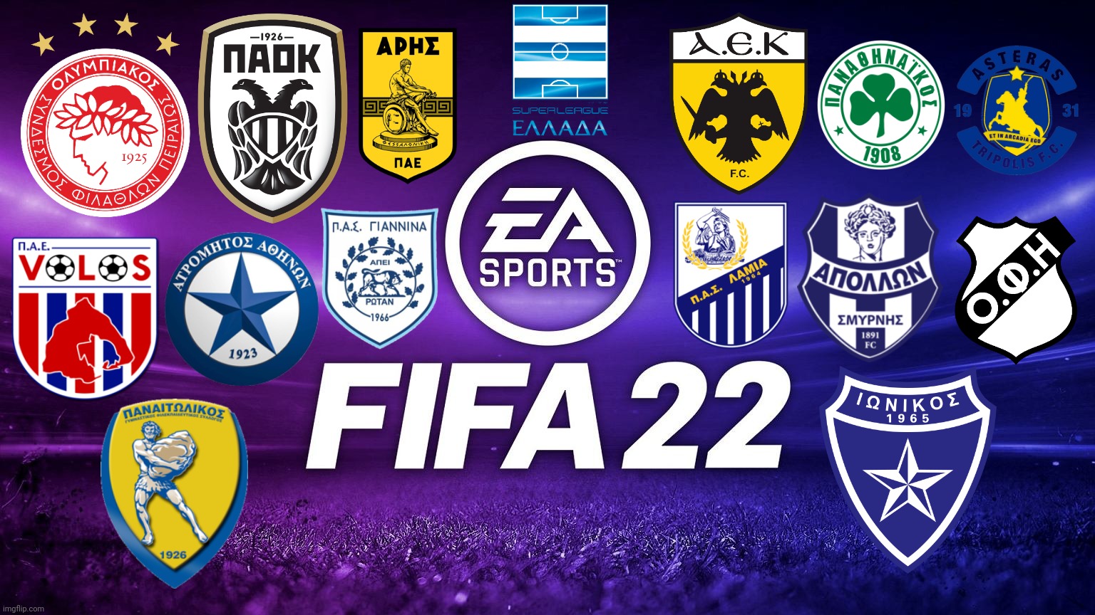 Greek League in FIFA 22 (RUMOURED) | image tagged in greek super league,fifa,gaming,football,greece,memes | made w/ Imgflip meme maker
