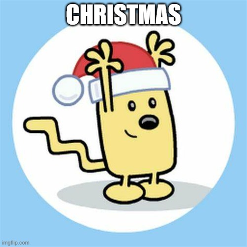 Random post | CHRISTMAS | image tagged in christmas wubbzy | made w/ Imgflip meme maker
