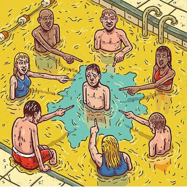 Everyone pee in pool Blank Meme Template