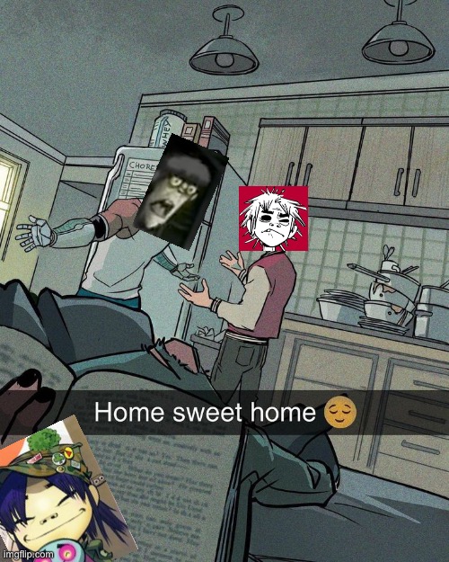 I think about this family a lot | image tagged in gorillaz | made w/ Imgflip meme maker
