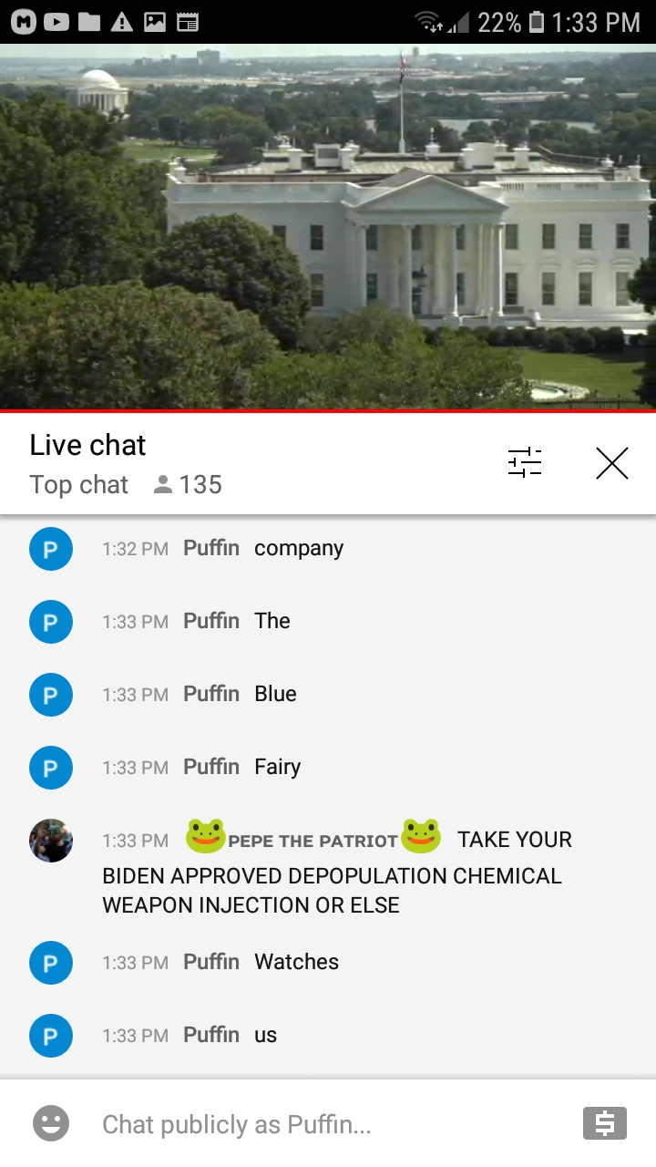 High Quality EarthTV WH chat 7-13-21 #108 Blank Meme Template