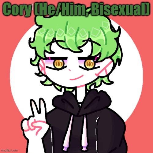 Cory (He/Him, Bisexual) | made w/ Imgflip meme maker