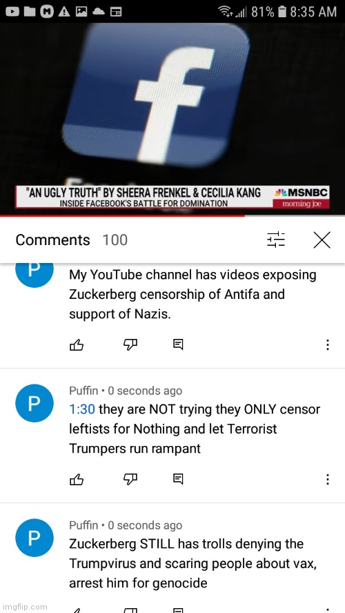 Facebook Trumpvirus Genocide | image tagged in facebook trumpvirus genocide | made w/ Imgflip meme maker