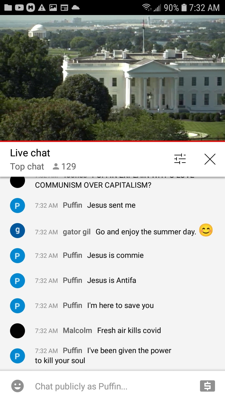 High Quality EarthTV WH chat 7-13-21 #189 Blank Meme Template