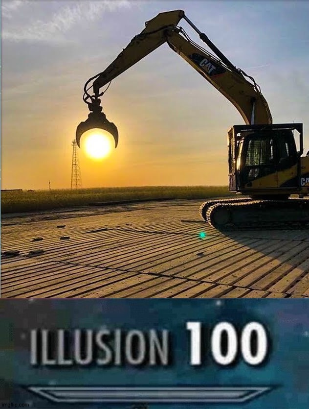 Don't drop the sun | image tagged in illusion 100,memes,funny,funny memes,illusions,sun | made w/ Imgflip meme maker