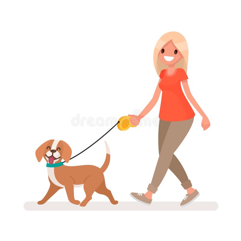 Girl walk dog Blank Meme Template