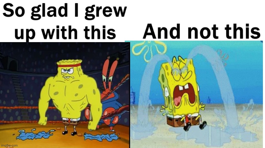 Ducking lame ass modern spongebob | made w/ Imgflip meme maker