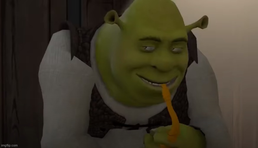 Shrek Looks Sideways GIF