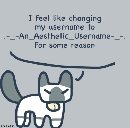 Cat | I feel like changing my username to .-_-An_Aesthetic_Username-_-. For some reason | image tagged in cat | made w/ Imgflip meme maker
