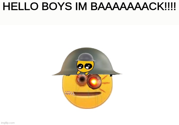 IM BACK MY BROTHERS AND SISTERS | HELLO BOYS IM BAAAAAAACK!!!! | image tagged in im back,crusader | made w/ Imgflip meme maker