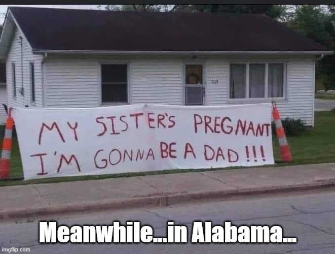 Meanwhile...in Alabama... | image tagged in dark humor | made w/ Imgflip meme maker