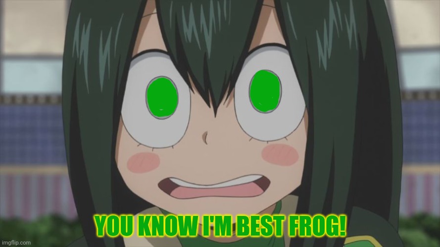 Shocked froppy | YOU KNOW I'M BEST FROG! | image tagged in shocked froppy | made w/ Imgflip meme maker