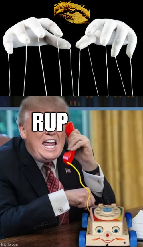 RUP | image tagged in puppet master,i'm the president | made w/ Imgflip meme maker